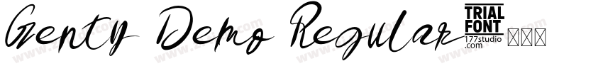 Genty Demo Regular字体转换